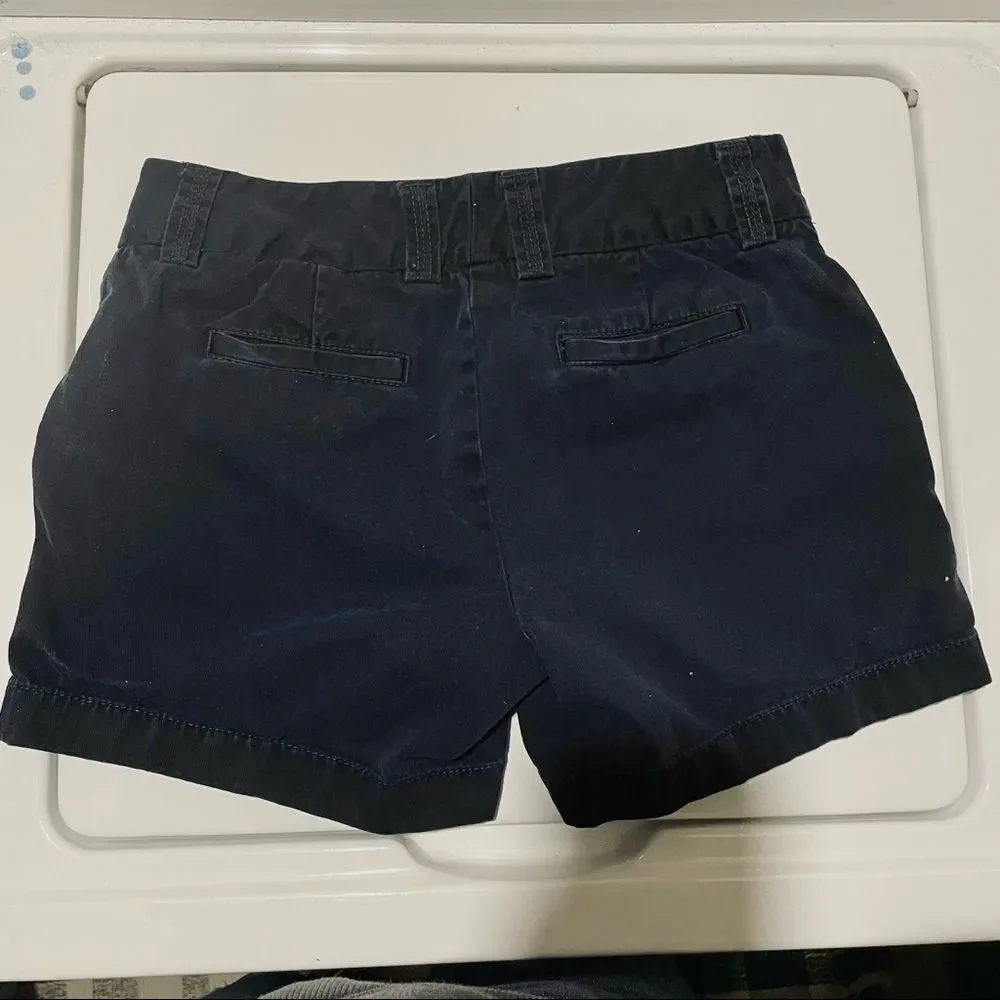 J. Crew Classic Twill Dark Navy City Fit Chino Shorts